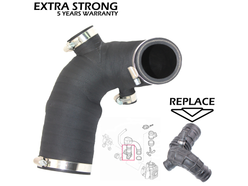 Zamjensko novo crijevo filtera zraka i turbine ALFA ROMEO 156 1.9 JTD 16V, 55181972, 60630540