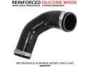 Silikonsko armirano crijevo turbine intercoolera sa obujmicama za Opel Combo 1.6 cdti, zamjenjuje originale pod brojem 95520009, 6471201