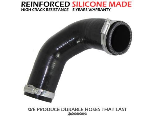 Silikonsko armirano crijevo turbine intercoolera sa obujmicama za Opel Combo 1.6 cdti, zamjenjuje originale pod brojem 95520009, 6471201