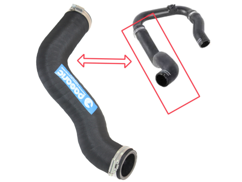 Replacement upper intercooler air intake hose FIAT GRANDE PUNTO 1.3D, 55703078 