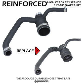 Zamjensko crijevo filtera zraka i turbine FIAT BRAVO / STILO 1.9 JTD/ JTDM, 55189133, 46807210