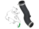 Zamjensko intercooler crijevo s rupom za senzor AUDI A8 4D 2.5 TDI, 4D0145746, 4D0145746A
