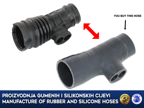 Zamjensko crijevo filtera zraka ALFA ROMEO 166 2.4 JTD, 60666645