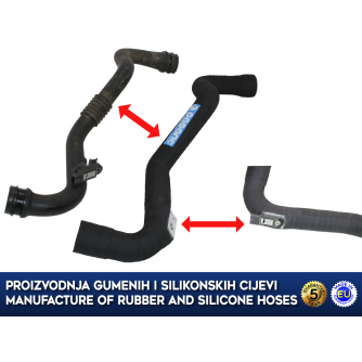 Zamjensko crijevo turbine sa ugrađenim priključkom za senzor RENAULT MEGANE II / SENIC II 1.5 dci, 8200590198, 8200527670, 8200533986, 8200527070