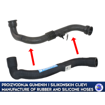 Zamjensko crijevo intercoolera i turbine RENAULT MEGANE II / SCENIC II, 1.9 DCI, 8200502920, 8200201617, 8200363471, 8200658187