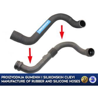 Zamjensko crijevo intercoolera turbine RENAULT MEGANE II 1.9 DCI, RENAULT SCENIC II 1.9 DCI, 8200502920, 8200201617, 8200363471
