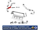 Zamjensko crijevo intercoolera i turbine JEEP PATRIOT / COMPASS, DODGE CALIBER 2.0 CRD, 04891698AB, 4891698AB