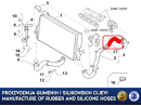 Replacement intercooler intake manifold hose FIAT CROMA 2.4 JTD, 51803918