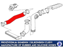Zamjensko silikonsko crijevo intercoolera turbine BMW 525 tds, 11612243636