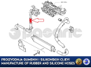 Intercooler hose fit Fiat Punto and Alfa Romeo Mito  51816894, 51838614, 51816892, 51838613