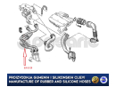 Zamjensko donje crijevo intercoolera turbine RENAULT MEGANE SCENIC 1.9 DCI, 8200065740, 7700111233