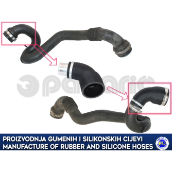 Zamjensko crijevo intercoolera turbine RENAULT LAGUNA II 2.0 DCI / VELSATIS 2.0 DCI / ESPACE IV 2.0 DCI, 8200907826, 8200540493