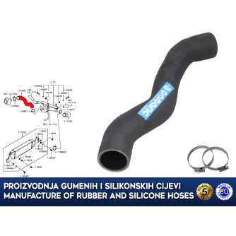 Replacement intercooler turbo hose MITSUBISHI OUTLANDER / ASX / LANCER / 1.8 2.2 DI-D, 1505A537, 11756Q
