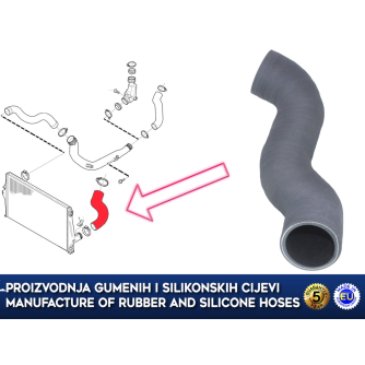 Zamjensko crijevo intercoolera VOLVO XC90 2.4 D5, 30778627, 31261366, 30778626