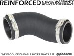 Replacement upper hose from intercooler to suction branches, BMW E83 X3 3.0D, 11613405536, 11.61-3405536, 1161-3405536, 3405536
