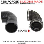 Replacement intake air filter hoses MERCEDES SL R129, W140, C140, engine: 600, 600 SE, SEL S 600, SEC/CL 600, 120 141 12 90 R, 1201411290R, 121 141 13 90 L, 1201411390L - Image 4