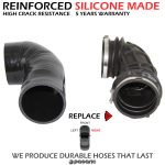 Replacement intake air filter hoses MERCEDES SL R129, W140, C140, engine: 600, 600 SE, SEL S 600, SEC/CL 600, 120 141 12 90 R, 1201411290R, 121 141 13 90 L, 1201411390L - Image 2