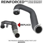 Replacement intercooler turbo hose MERCEDES C-CLASS 1.6 CDI, RENAULT MEGANE / KADJAR 1.6 DCI, 144603933R, A6260900042, 6260900042