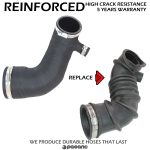 Replacement air filter box hose CHRYSLER, JEEP CHEROKEE 2.5 / 2.8 CRD, JEEP LIBERTY 2.8 CRD, 53013104AE, 53013104AC, 53013104AB, 53013104AD