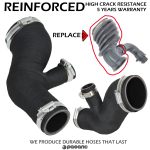 Replacement air filter turbo hose FORD FOCUS II/FOCUS C-MAX/C-MAX, VOLVO S40/C30/V50, 1.6 TCDI, MAZDA 3,  72100865, 1673571, 30792123, 31219101, 31261508, 31261992, 31293488, 31293728, 31293729, 72100865, 7M519A673EC - Image 8