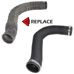 Replacement air filter intake manifold hose FIAT DUCATO / PEUGEOT 1.9 / 2,5 D / TD, 7675771, 7675768 - Image 2