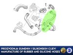 Replacement intercooler turbo hose RENAULT KANGOO 1.5 DCI, 8200252995B, 8200252995 - Image 2