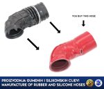 Replacement air suction hose ALFA ROMEO 166 V6 24V 2.5, 3.0, 3.2, F1001800, 60666648, 60658883 - Image 5
