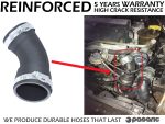 Replacement intercooler turbo hose MAZDA 626 2.0 DITD, RF2A13332C, RF2A13332, RF2G13247B - Image 2
