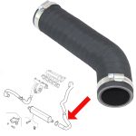 Replacement intercooler  hose FIAT GRANDE PUNTO 1.9 JTDM SPORT, 51795426, 55703084 - Image 2